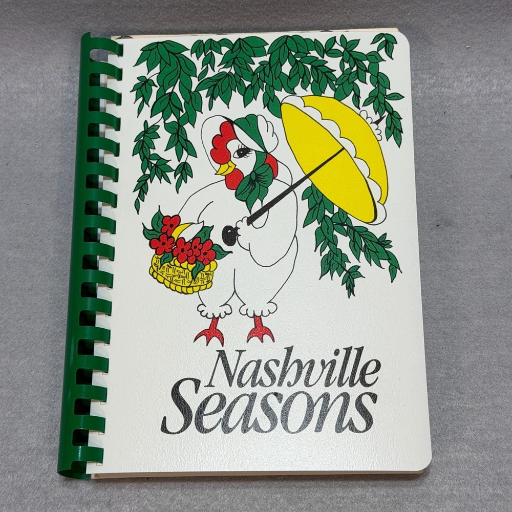 Vintage 1984 Nashville Seasons Junior League Tennessee Cookbook 20th Anniv
